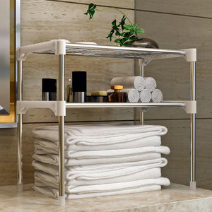 Transform Your Space with the Multi-Purpose Kitchen and Bathroom Microwave Shelf Organizer