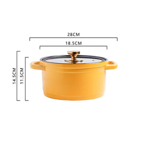 Discover the Ultimate Cooking Companion: The Large-capacity Color Glaze Porridge Chicken Stock Pot