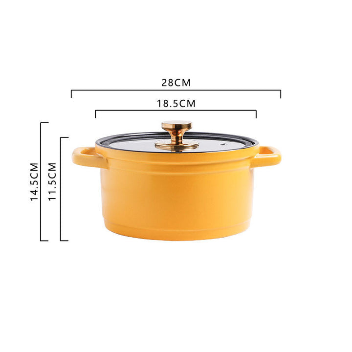 Discover the Ultimate Cooking Companion: The Large-capacity Color Glaze Porridge Chicken Stock Pot