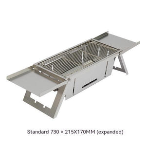 Unleash Your Inner Grill Master with the Outdoor Thickened Fold Stainless Steel Barbecue Grill