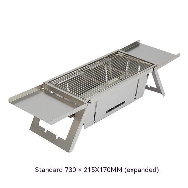 Unleash Your Inner Grill Master with the Outdoor Thickened Fold Stainless Steel Barbecue Grill