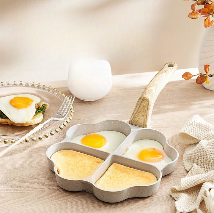Discover the Magic of Cooking with Our Aluminum Four-hole Frying Pan