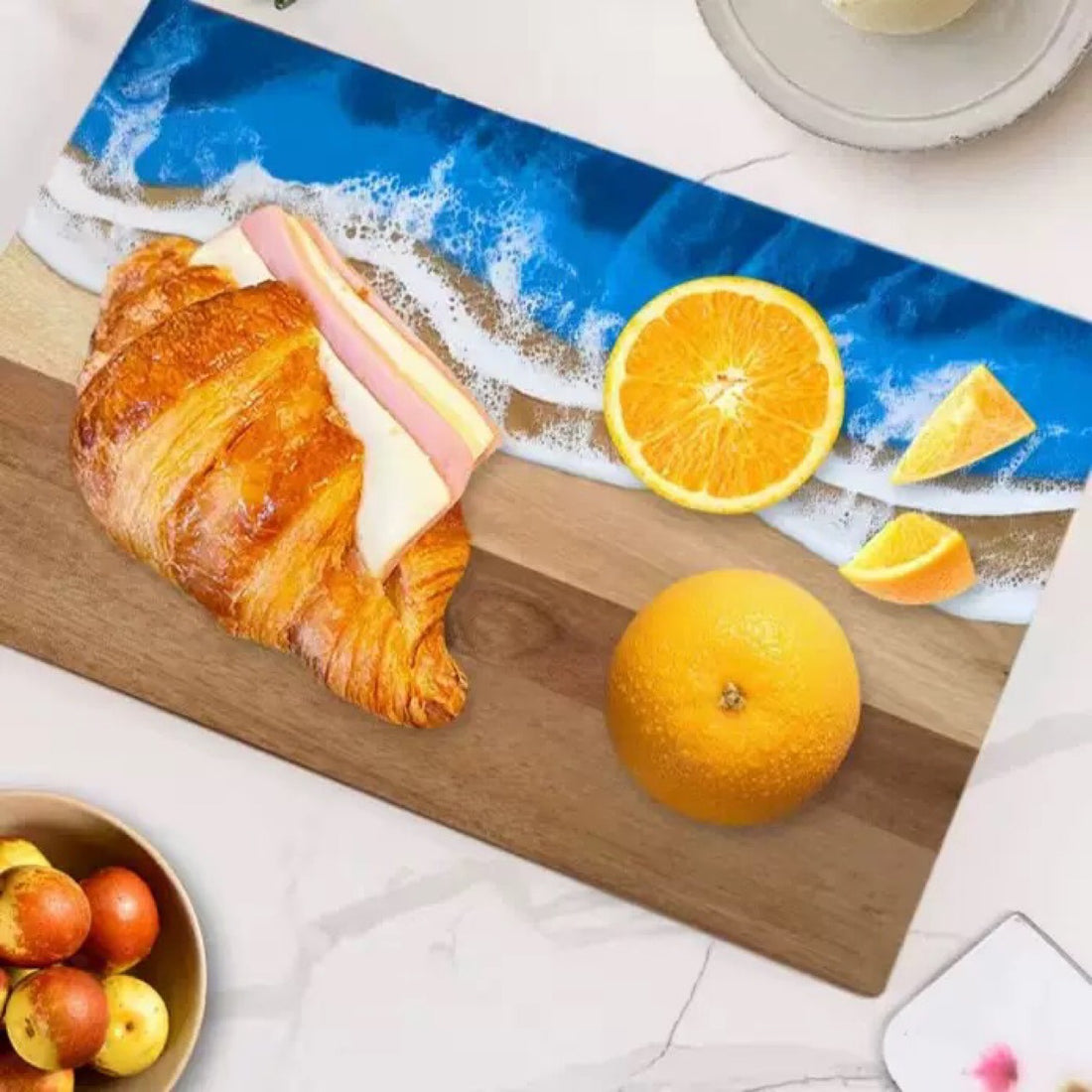 Epoxy Resin Acacia Cutting Board Cooked Food Board