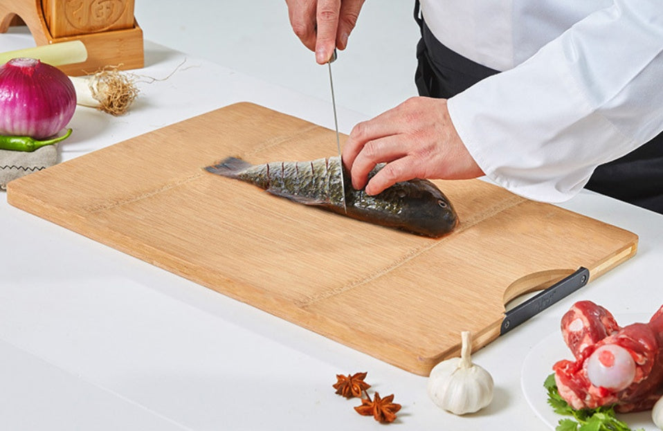 Whole bamboo bamboo carbonization process cutting board