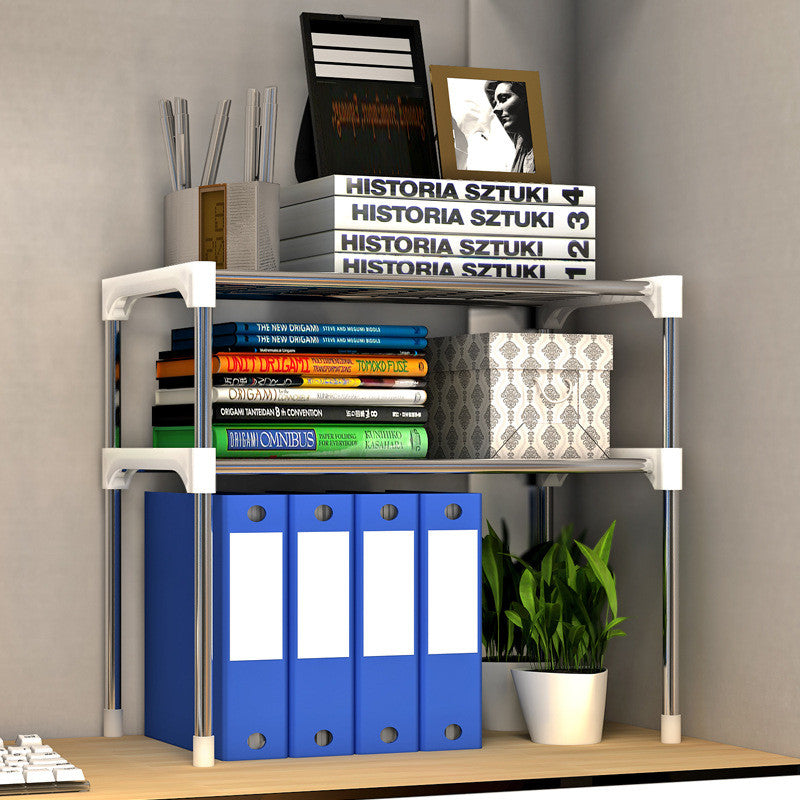 Multi-Purpose Kitchen and Bathroom Microwave Shelf Organizer