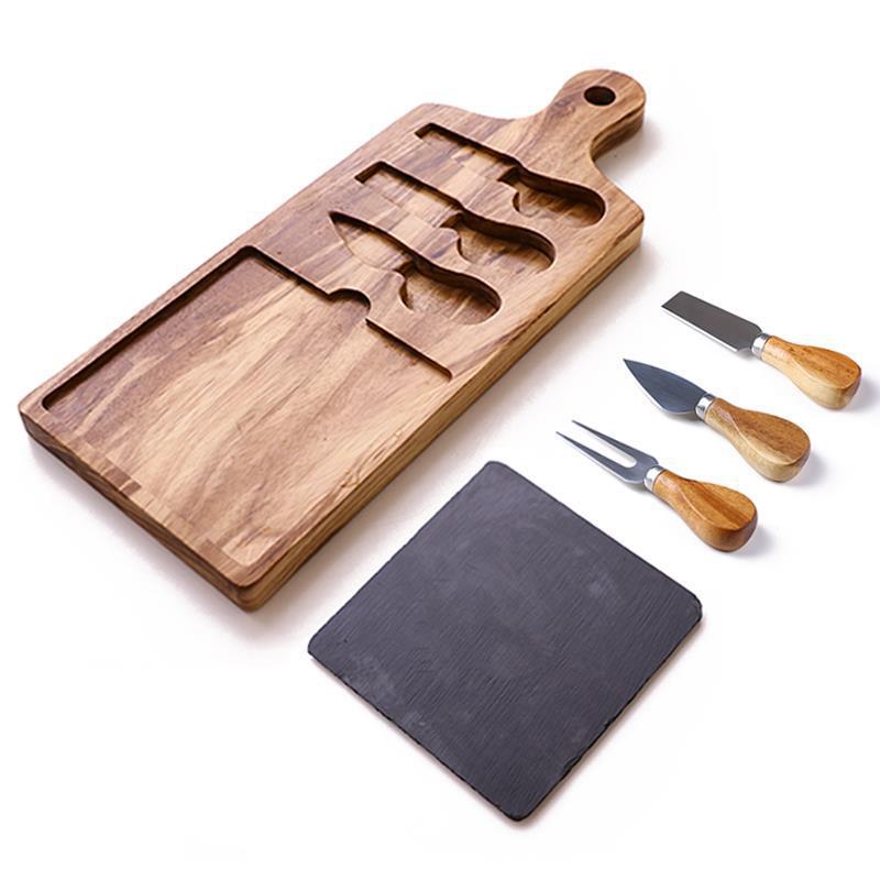 Meat and Cheese Cutting Board Party Platter Set
