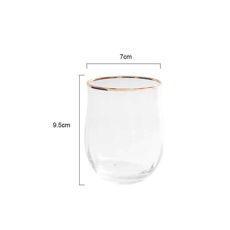 Tulip Ribbed Crystal Cocktail and Juice Glass Set