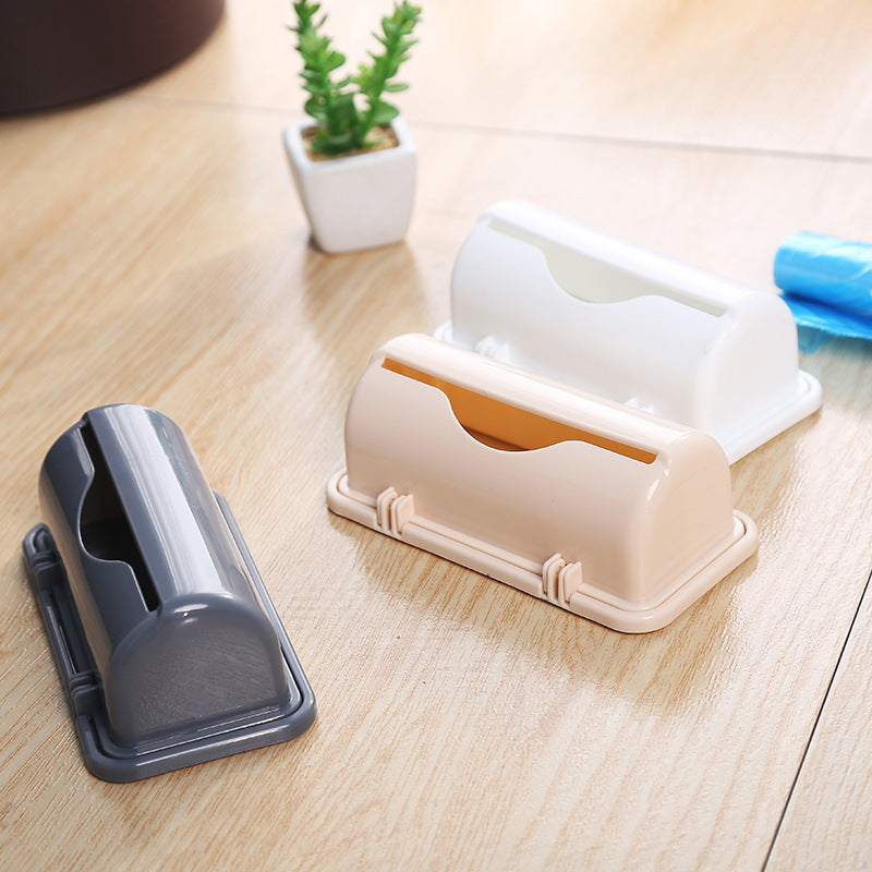 Wall-Mounted Kitchen Trash Bag Holder Dispenser Organizer