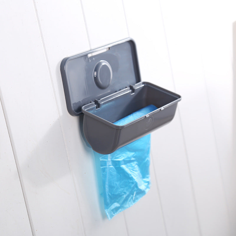 Wall-Mounted Kitchen Trash Bag Holder Dispenser Organizer