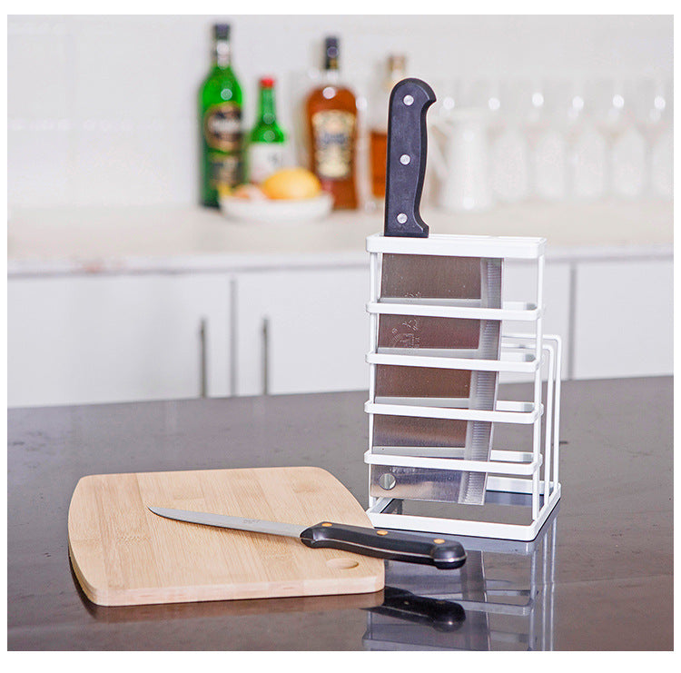 Cabinet Storage Vertical Metal Knife Rack