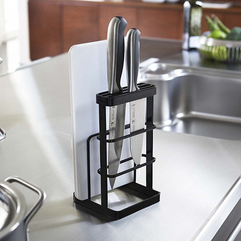 Cabinet Storage Vertical Metal Knife Rack