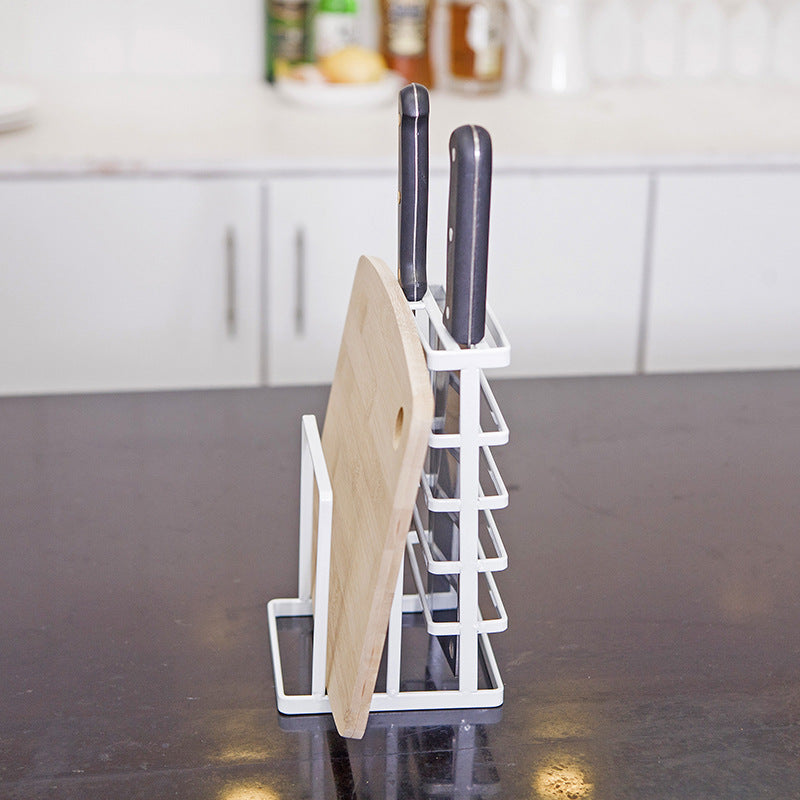 Cabinet Storage Vertical Metal Knife Rack
