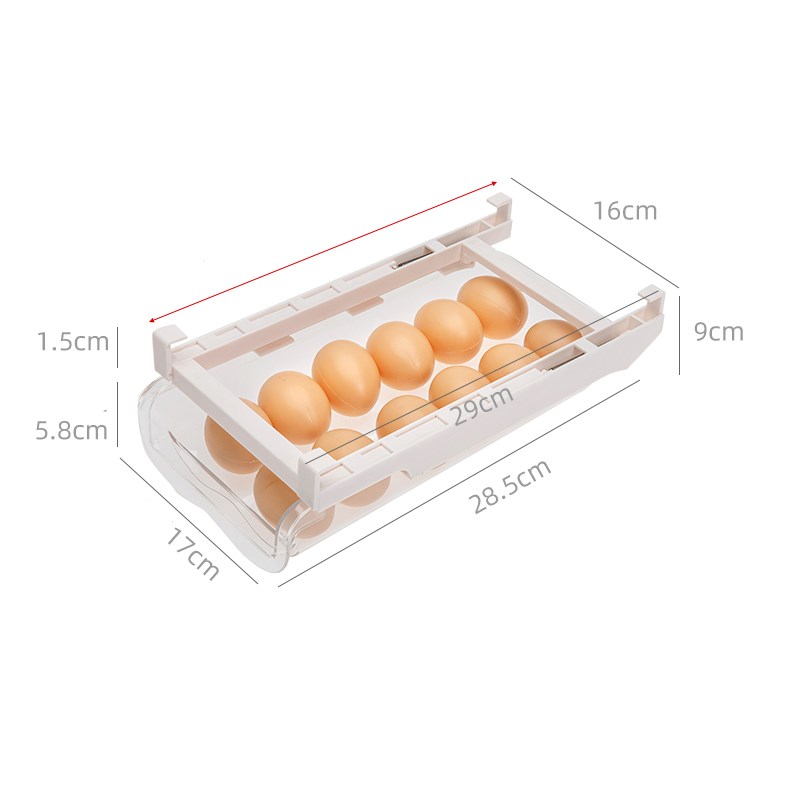 Adjustable Kitchen Refrigerator Pull-Out Storage Rack Organizer