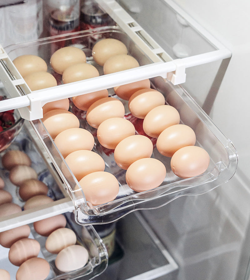 Adjustable Kitchen Refrigerator Pull-Out Storage Rack Organizer