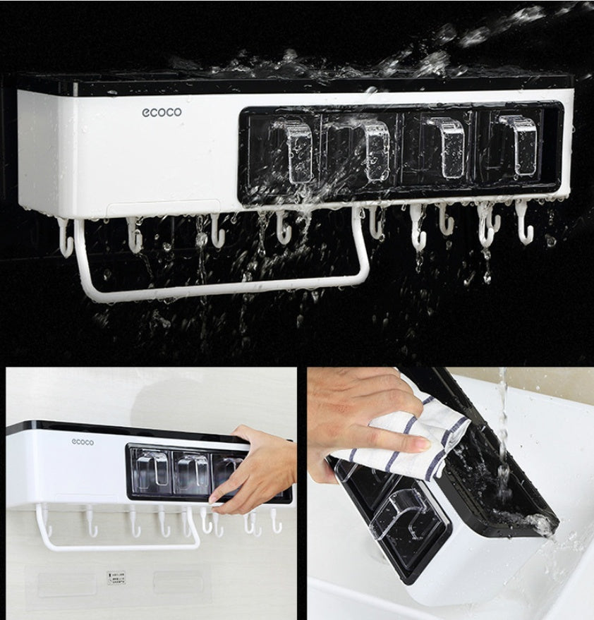 Multi-Function Wall-Mounted Kitchen Storage Box Organizer