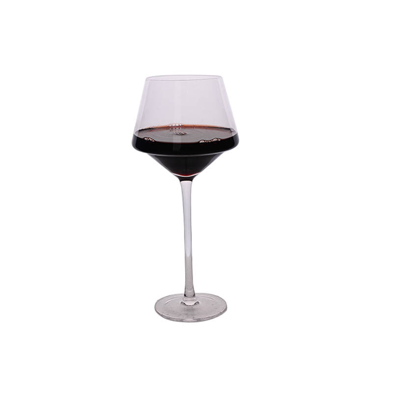 Creative Golden Trim Burgundy Wine Glass
