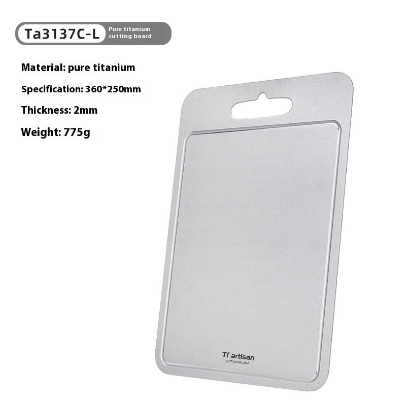 Pure Titanium Cutting Board Household Thickened Cutting Board With Groove