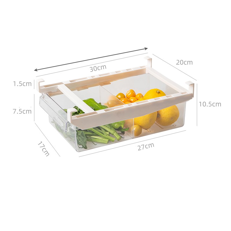 Adjustable Kitchen Refrigerator Pull-Out Storage Rack Organizer