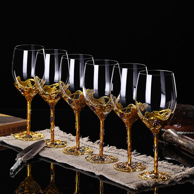 European Style Crystal Red Wine Glass Set