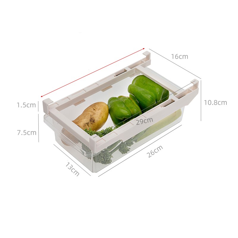 Adjustable Kitchen Refrigerator Pull-Out Storage Rack Organizer
