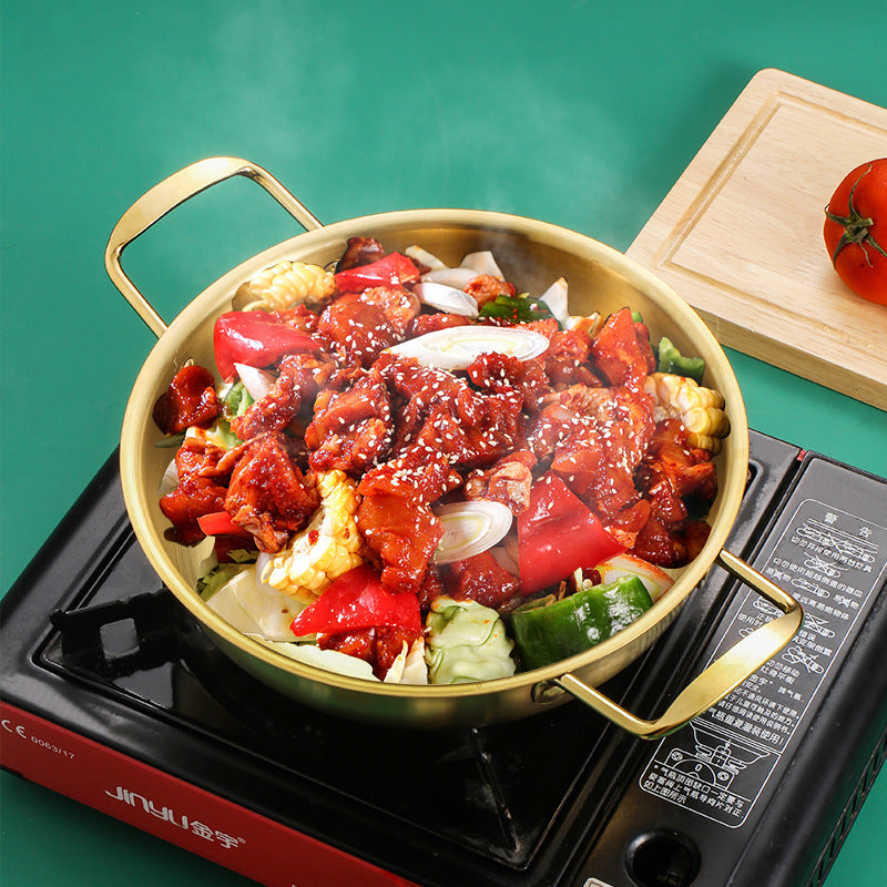 Thickened Griddle Double Ear Golden Ramen