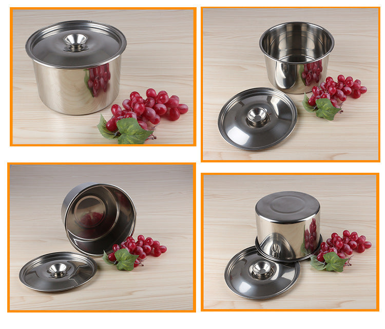 Stainless Steel Stock Pot Non-Magnetic Seasoning Container