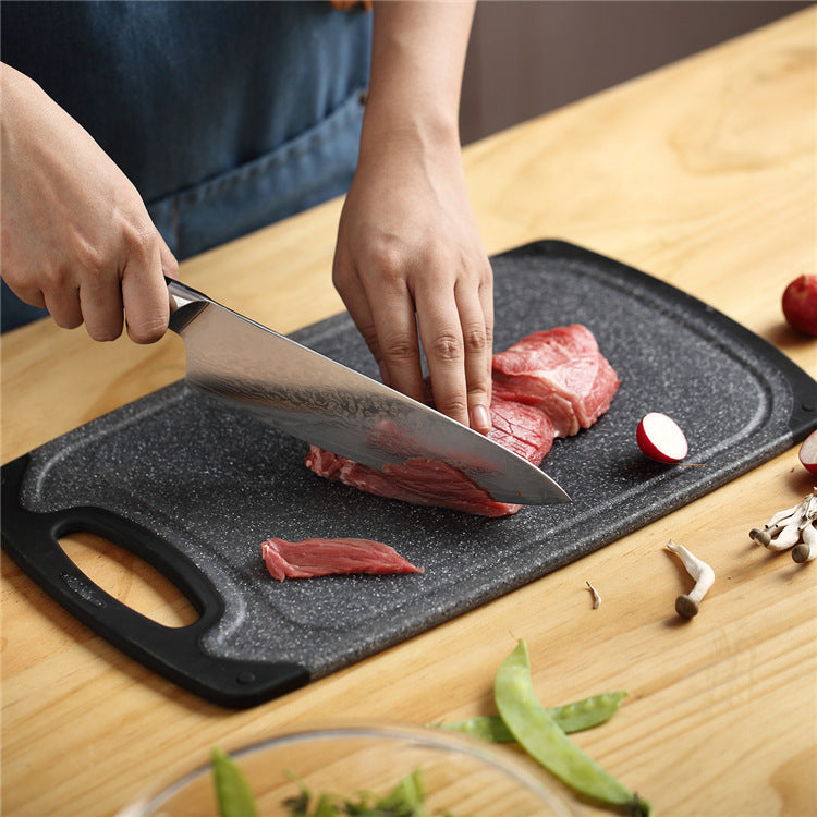 Three-Piece Hangable Imitation Marble Plastic Cutting Board Set